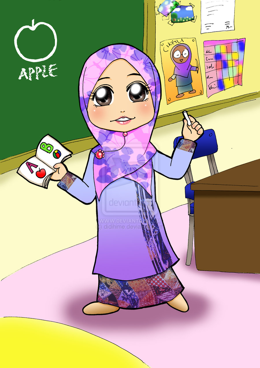 Gambar Kartun Guru Wanita Gambar Gokil